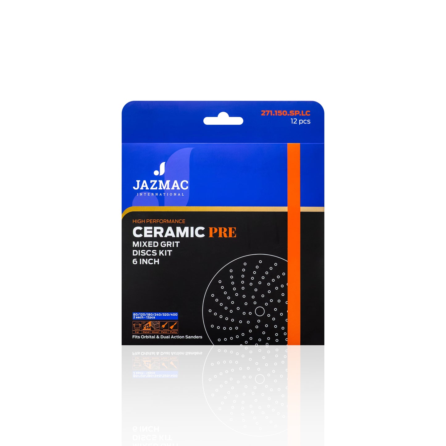 Jazmac - Orange Ceramic 150mm Premium SAMPLE PACKET 12